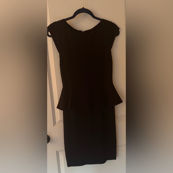 Alice + Olivia Black Victoria Peplum Dress - Picture 5 of 8